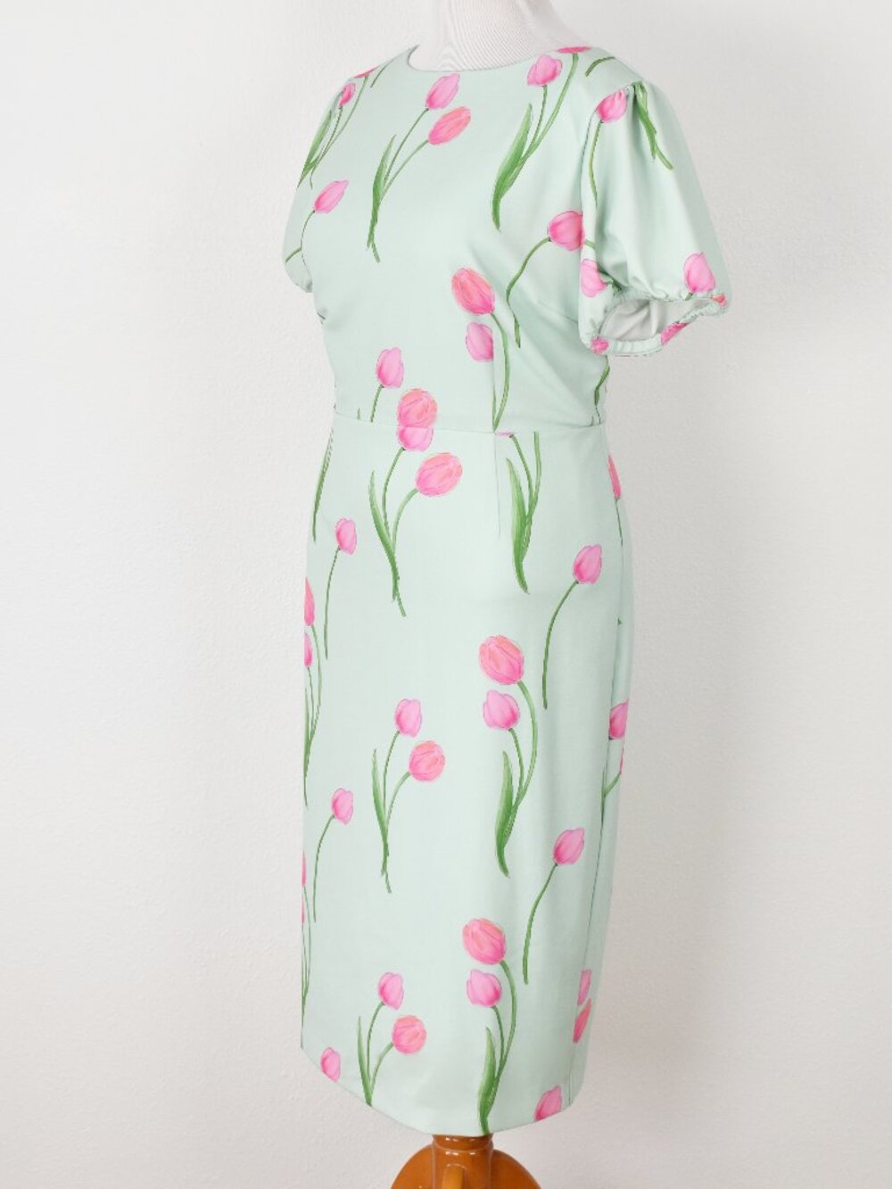 Alexia Admor Odette Tulip Print Midi Sheath Dress - XL - Picture 6 of 10